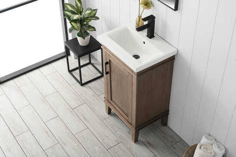 Avery 20" Single Bathroom Vanity Set - Brown Spruce(SOLD OUT)