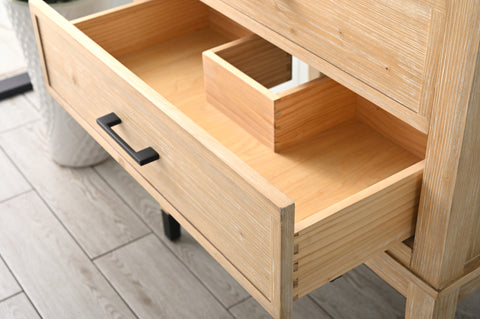 Clara 30" Single Bathroom Vanity Set - Teak White