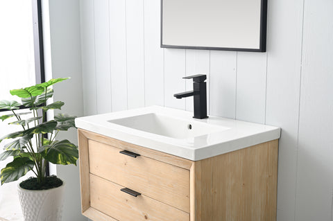 Danbury 30" Single Bathroom Vanity Set - Teak White