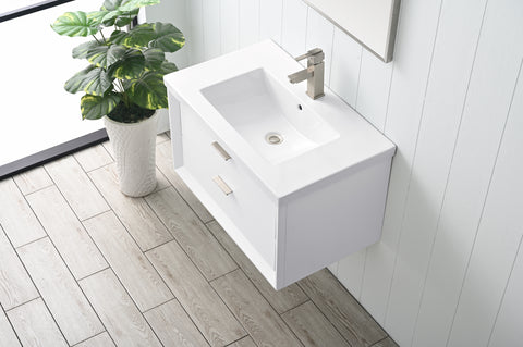 Danbury 30" Single Bathroom Vanity Set - White