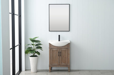 Ivy 24" Single Bathroom Vanity Set - Brown Spruce (SOLD OUT)