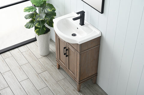 Ivy 24" Single Bathroom Vanity Set - Brown Spruce (SOLD OUT)