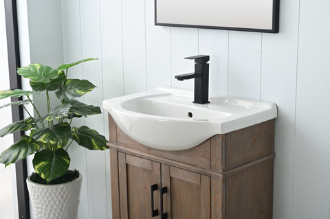 Ivy 24" Single Bathroom Vanity Set - Brown Spruce (SOLD OUT)