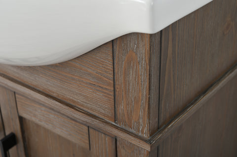 Ivy 24" Single Bathroom Vanity Set - Brown Spruce (SOLD OUT)