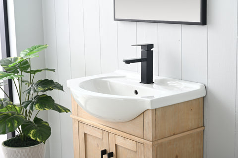Ivy 24" Single Bathroom Vanity Set - Teak White