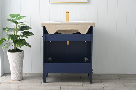 Ivy 30" Single Bathroom Vanity Set - Navy Blue (SOLD OUT)