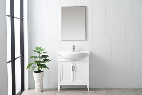 Ivy 30" Single Bathroom Vanity Set - White(SOLD OUT)