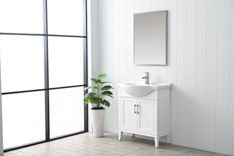 Ivy 30" Single Bathroom Vanity Set - White(SOLD OUT)