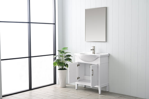 Ivy 30" Single Bathroom Vanity Set - White(SOLD OUT)