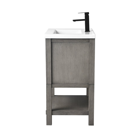 Katie 24" Rustic Modern Farmhouse Vanity - Driftwood Gray