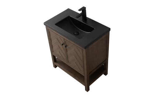 Landon 30" Single Bathroom Vanity Set - Black Top (SOLD OUT)