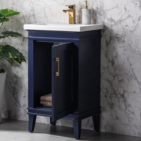 Avery 20" Single Bathroom Vanity Set - Navy Blue