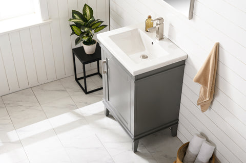Avery 24" Single Bathroom Vanity Set - Gray