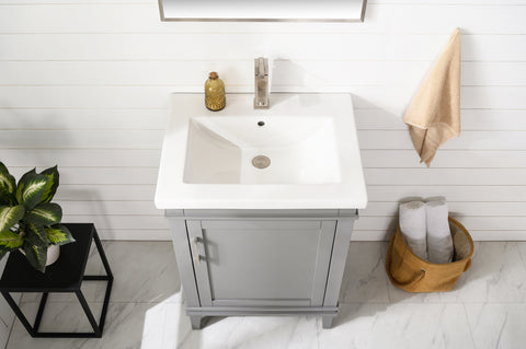 Avery 24" Single Bathroom Vanity Set - Gray