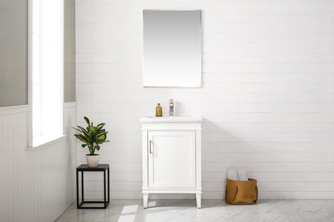 Avery 24" Single Bathroom Vanity Set - White