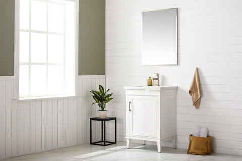 Avery 24" Single Bathroom Vanity Set - White