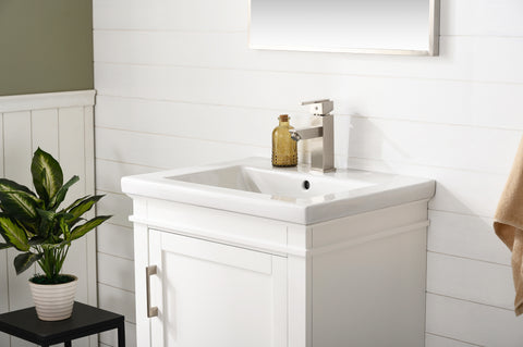 Avery 24" Single Bathroom Vanity Set - White