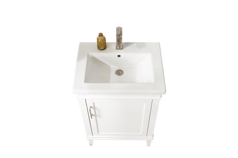 Avery 24" Single Bathroom Vanity Set - White
