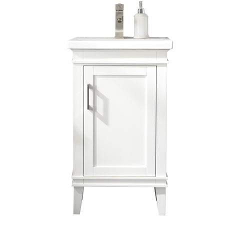 Avery 20" Single Bathroom Vanity Set - White