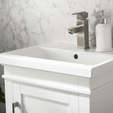 Avery 20" Single Bathroom Vanity Set - White