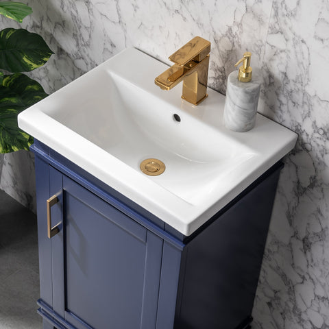 Avery 20" Single Bathroom Vanity Set - Navy Blue