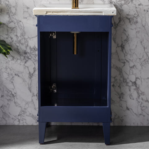 Avery 20" Single Bathroom Vanity Set - Navy Blue