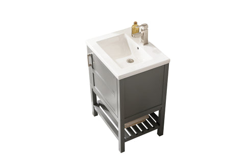 Bailey 24" Single Bathroom Vanity Set - Gray