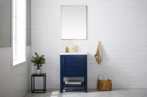Bailey 24" Single Bathroom Vanity Set - Navy Blue