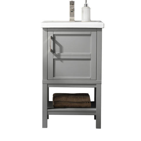 Bailey 20" Single Bathroom Vanity Set - Gray