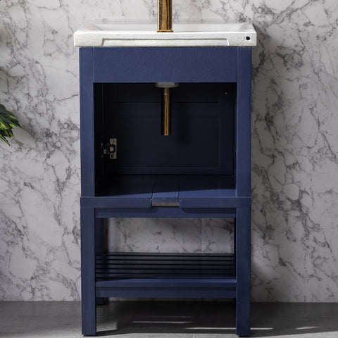 Bailey 20" Single Bathroom Vanity Set - Navy Blue