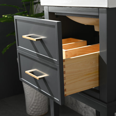 Clara 20" Single Bathroom Vanity Set - Dark Gray (SOLD OUT)