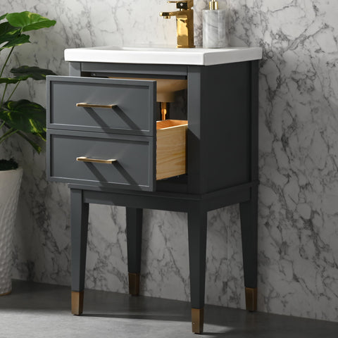 Clara 20" Single Bathroom Vanity Set - Dark Gray (SOLD OUT)