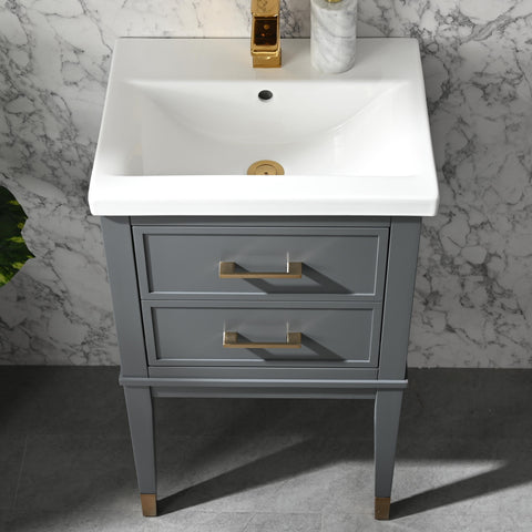 Clara 20" Single Bathroom Vanity Set - Dark Gray (SOLD OUT)