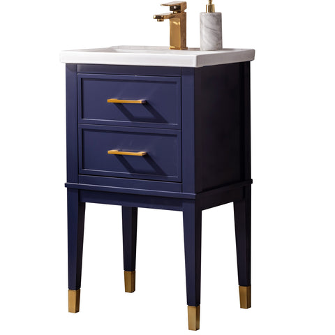 Clara 20" Single Bathroom Vanity Set - Navy Blue