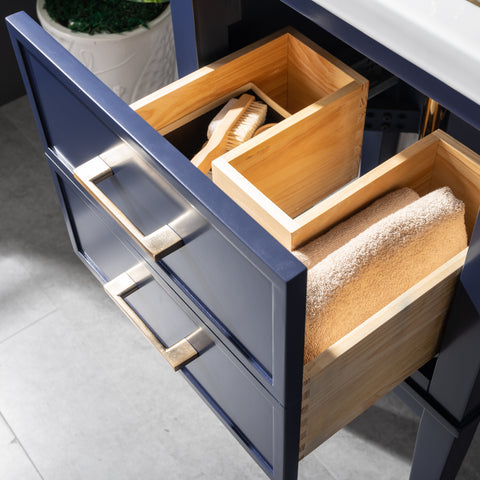 Clara 20" Single Bathroom Vanity Set - Navy Blue
