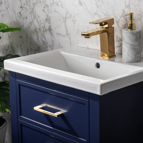 Clara 20" Single Bathroom Vanity Set - Navy Blue