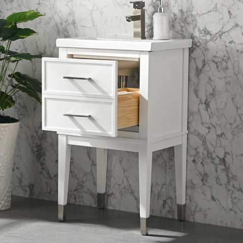 Clara 20" Single Bathroom Vanity Set - White