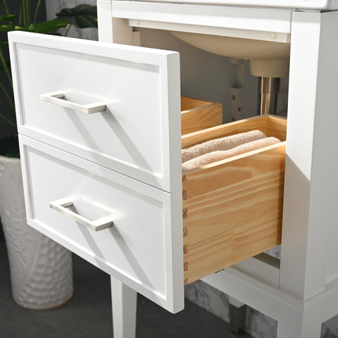 Clara 20" Single Bathroom Vanity Set - White