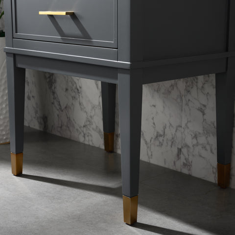 Clara 24" Single Bathroom Vanity Set - Dark Gray