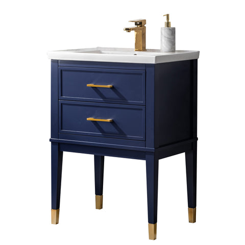 Clara 24" Single Bathroom Vanity Set - Navy Blue -FLASH SALE