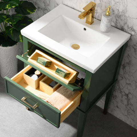 Clara 24" Single Bathroom Vanity Set - Vogue Green