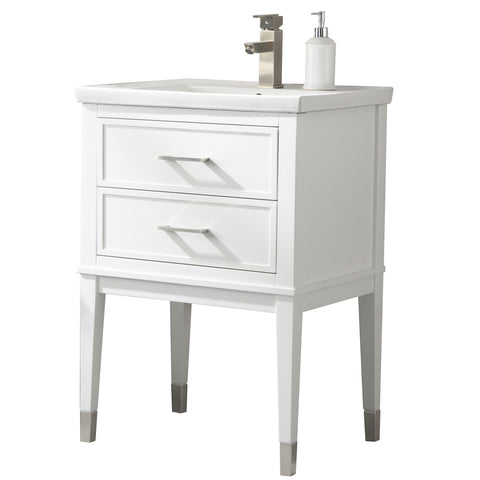 Clara 24" Single Bathroom Vanity Set - White (SOLD OUT)