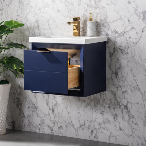 Danbury 20" Single Bathroom Vanity Set - Navy Blue