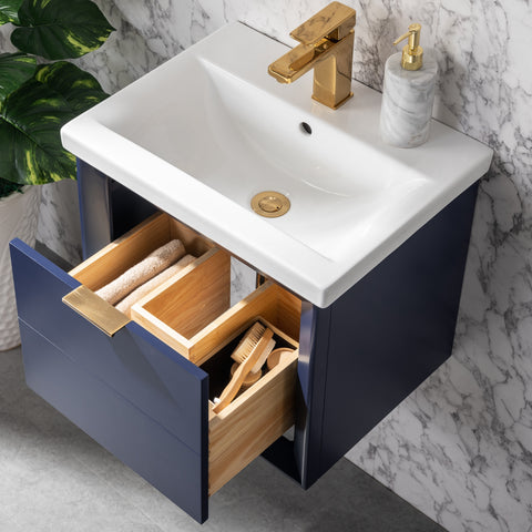 Danbury 20" Single Bathroom Vanity Set - Navy Blue