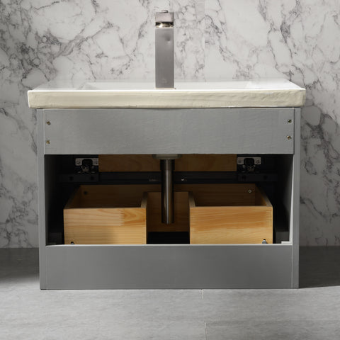 Danbury 24" Single Bathroom Vanity Set - Gray