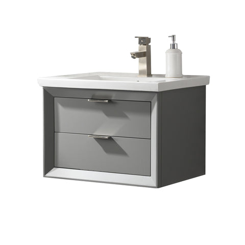 Danbury 24" Single Bathroom Vanity Set - Gray