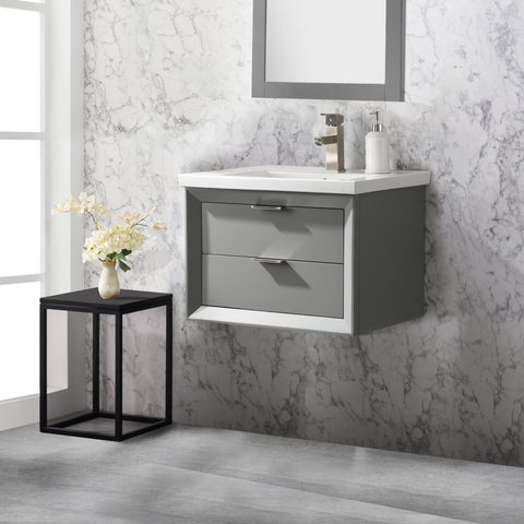 Danbury 24" Single Bathroom Vanity Set - Gray