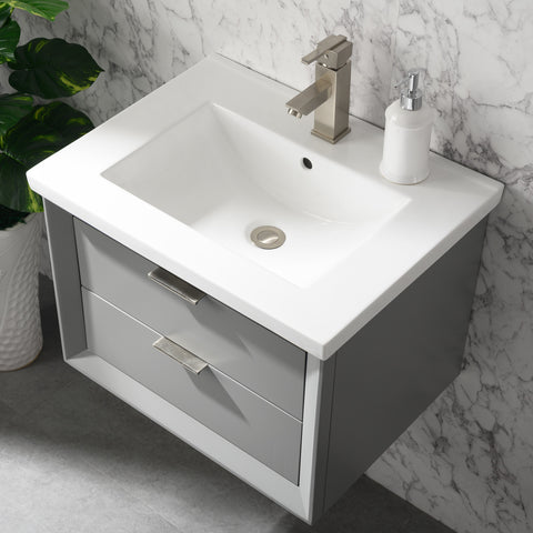 Danbury 24" Single Bathroom Vanity Set - Gray