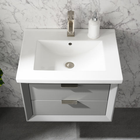 Danbury 24" Single Bathroom Vanity Set - Gray