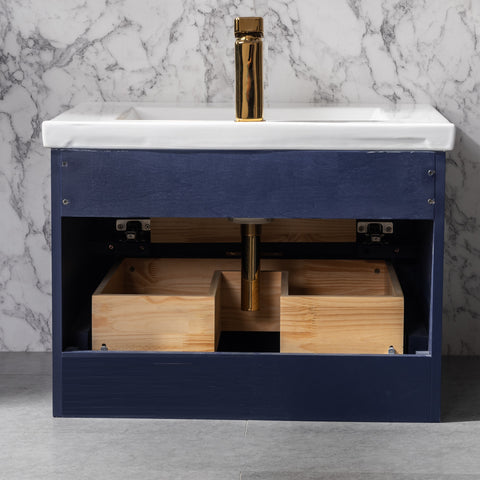 Danbury 24" Single Bathroom Vanity Set - Navy Blue
